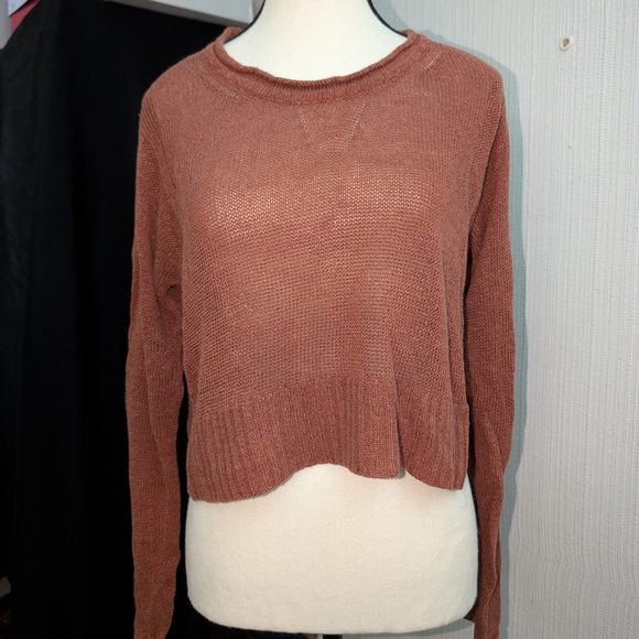 Forever 21 Women's Warm Rust Crew Neck Sweater - Picture 1 of 5